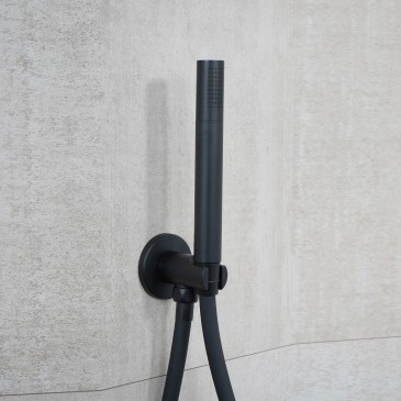 5-teiliges rundes Duschset mit 25 cm Duschkopf