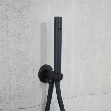 5-teiliges rundes Duschset mit 25 cm Duschkopf