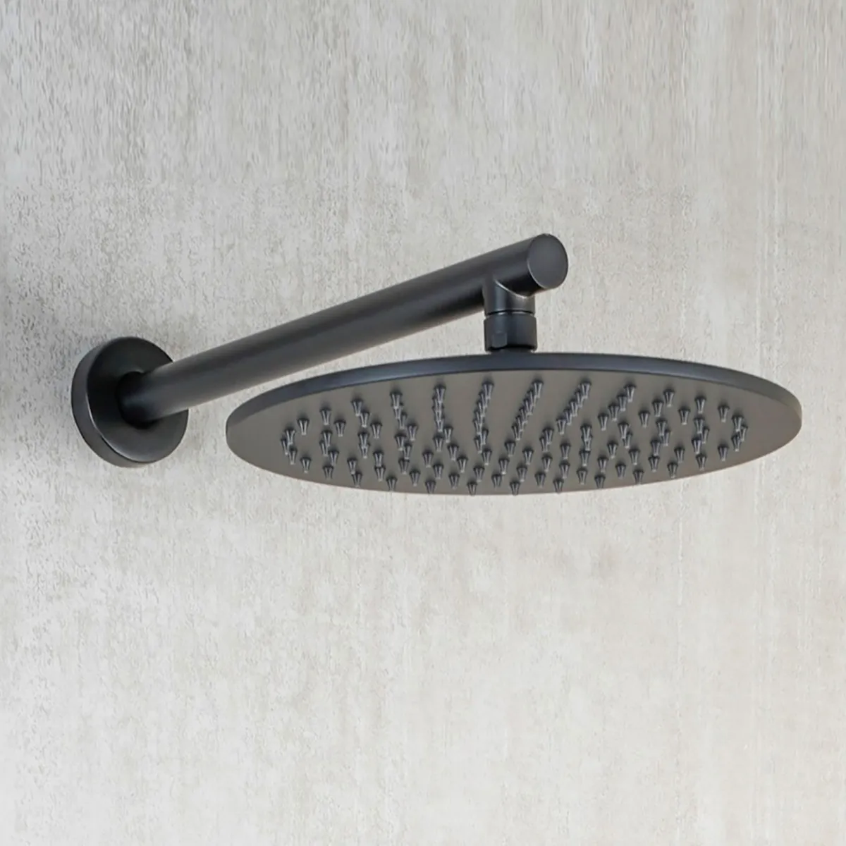 Kit de douche rond 5 pièces avec pommeau de douche de 25 cm