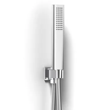 Ensemble de douche 5 pièces, pommeau de douche 25x25, sortie d'eau, bras de douche flexible et douchette METAFORM