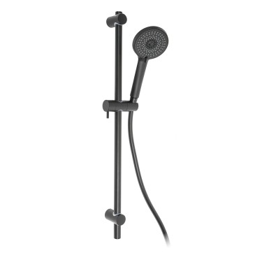 Barre de douche NOIRE avec pommeau de douche multifonctionnel ERMES