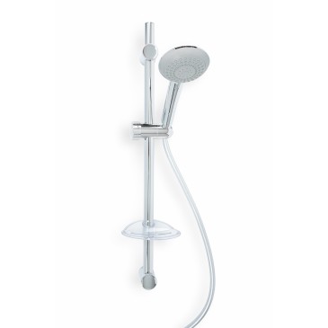 Barre de douche ARES avec douchette multifonctionnelle et flexible en silicone