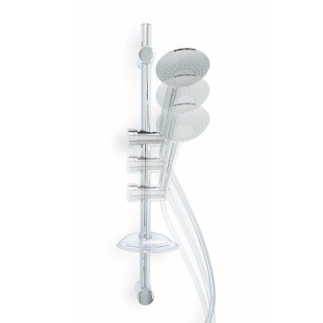 Barre de douche ARES avec douchette multifonctionnelle et flexible en silicone