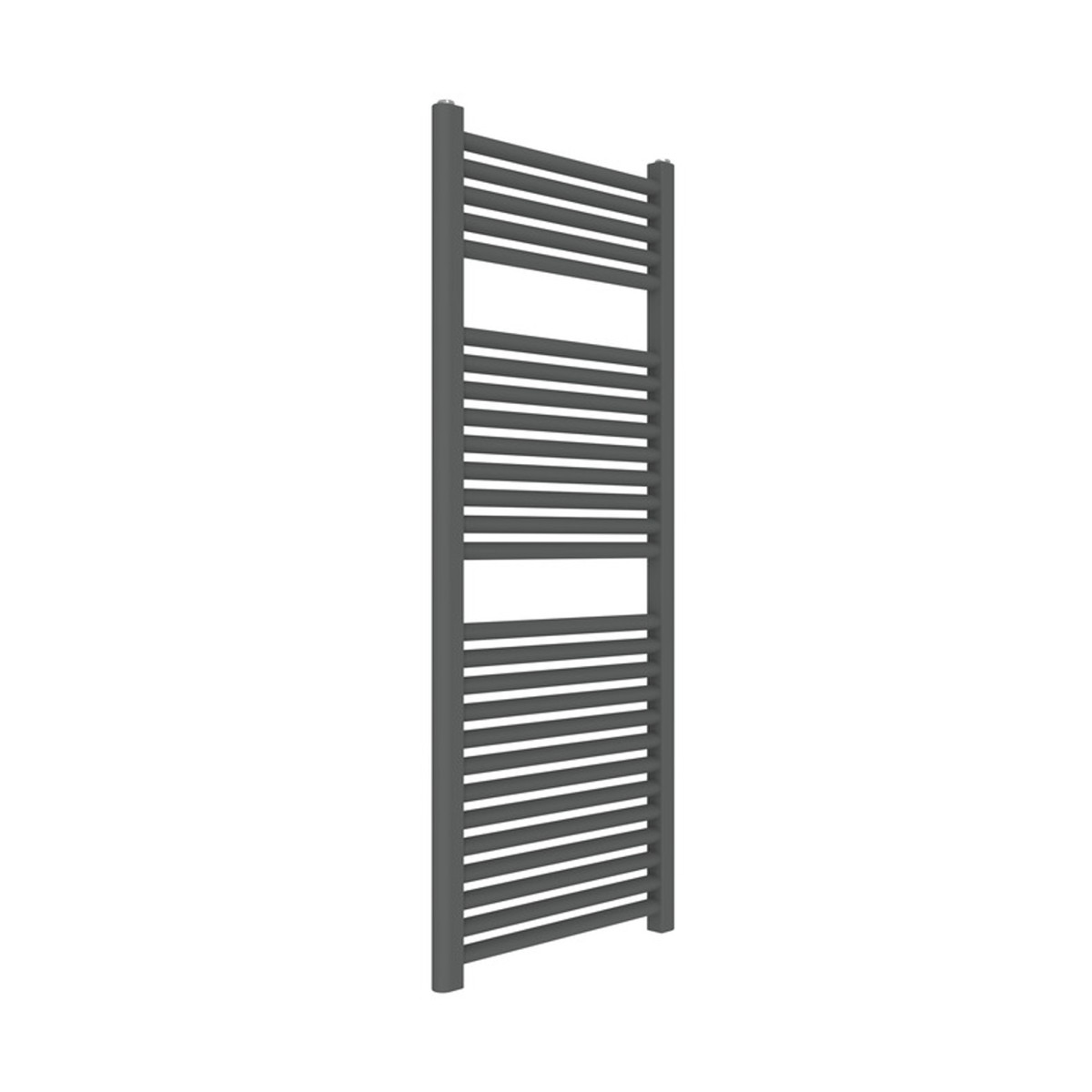 Sèche-serviettes noir mat, entraxe 45, hauteur 120, largeur 50