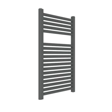 Scaldasalviette nero opaco interasse 45 altezza 80 larghezza 50