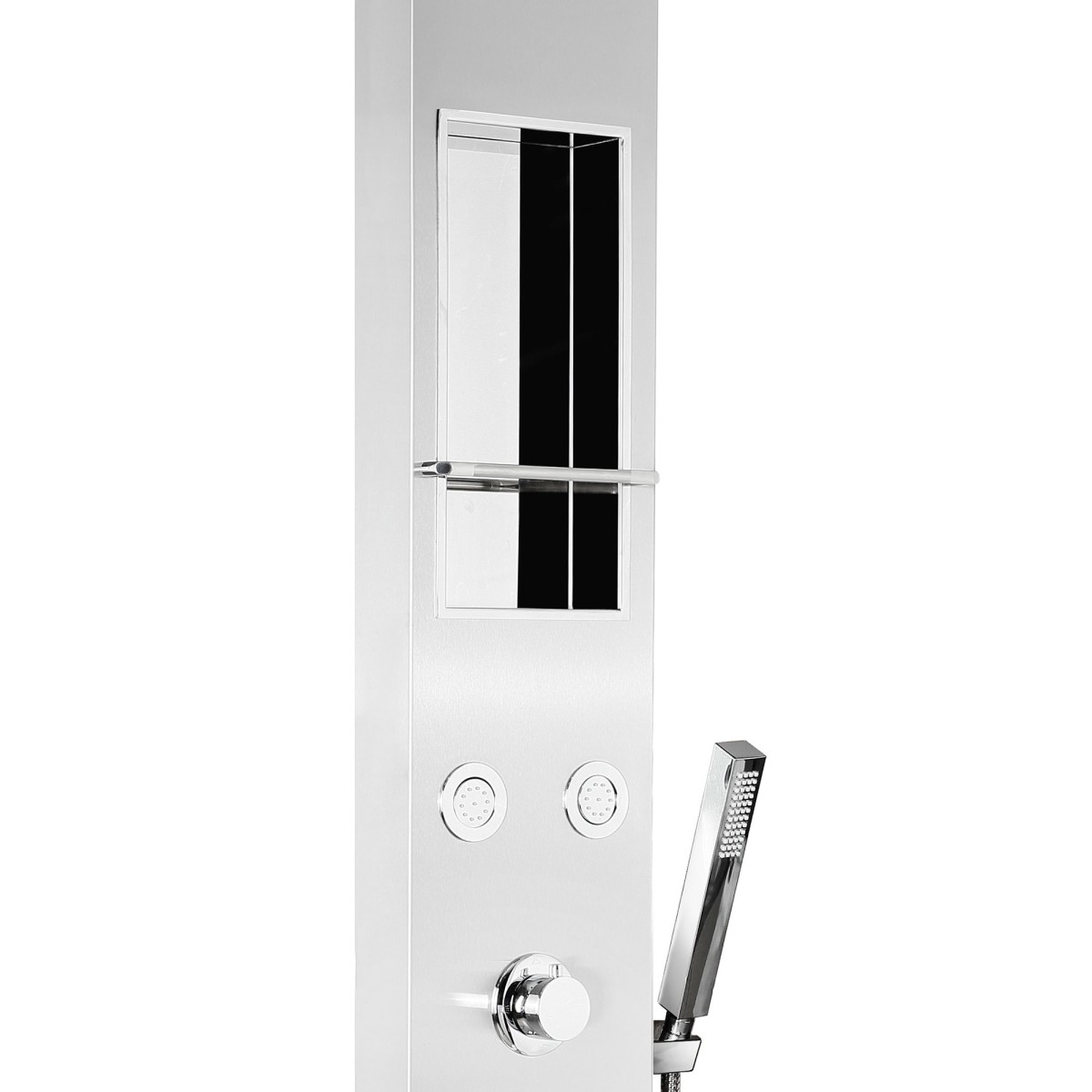 Panneau de douche cascade en acier inoxydable brossé CITY