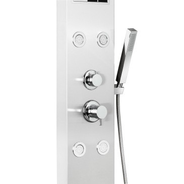 Panneau de douche cascade en acier inoxydable brossé CITY