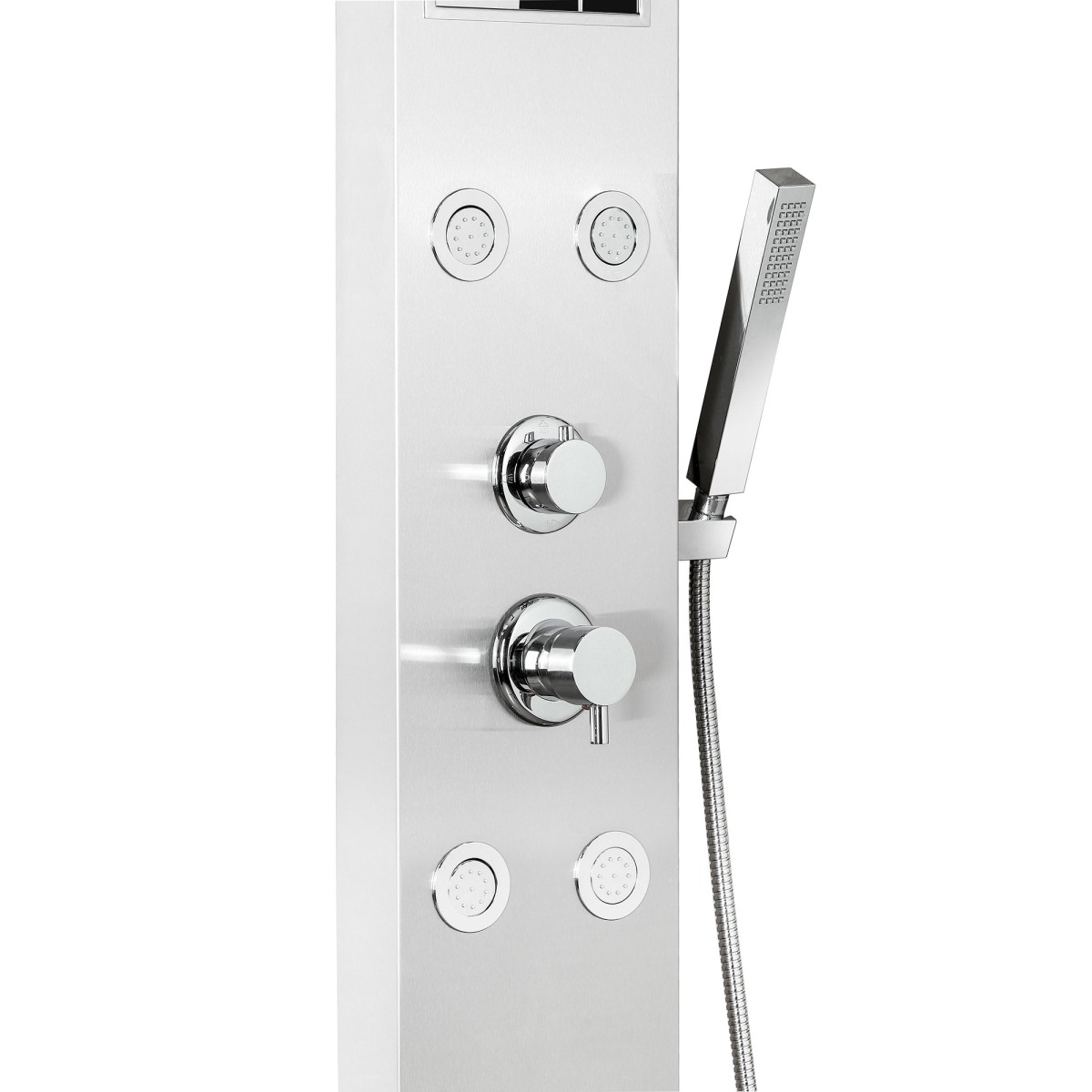 Panneau de douche cascade en acier inoxydable brossé CITY