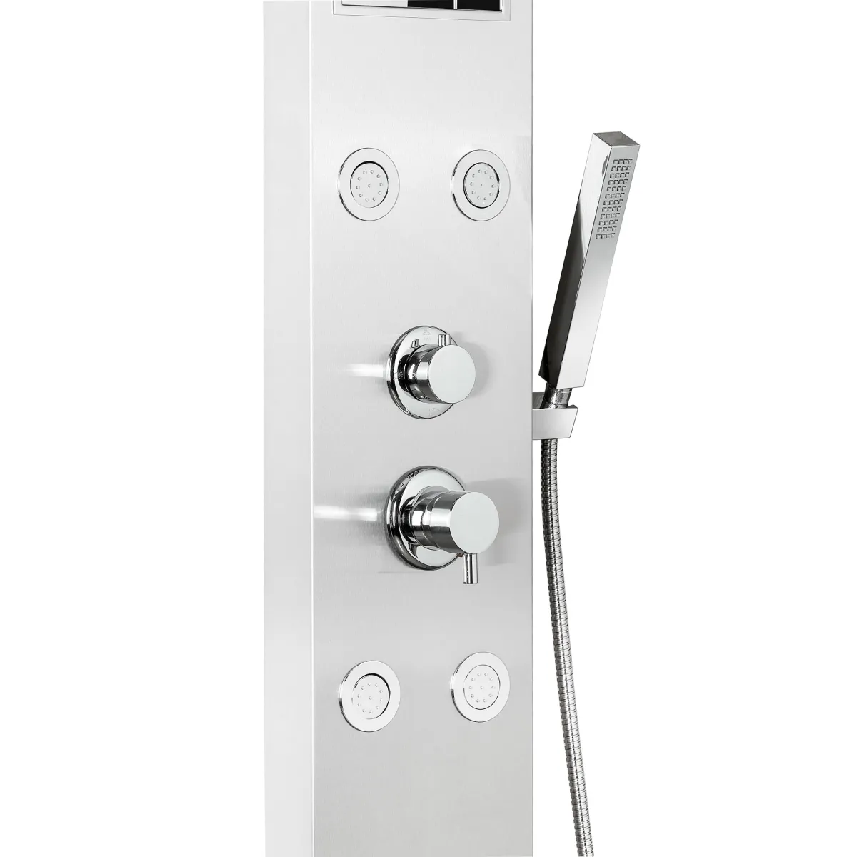 Panneau de douche cascade en acier inoxydable brossé CITY