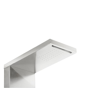 Panneau de douche cascade en acier inoxydable brossé CITY