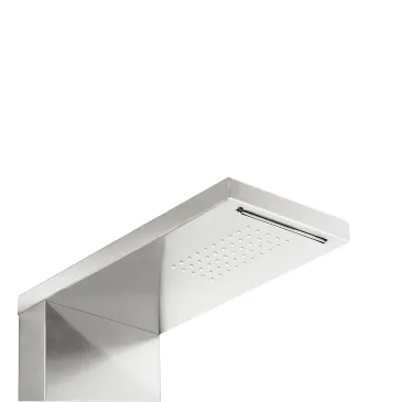 Panneau de douche cascade en acier inoxydable brossé CITY