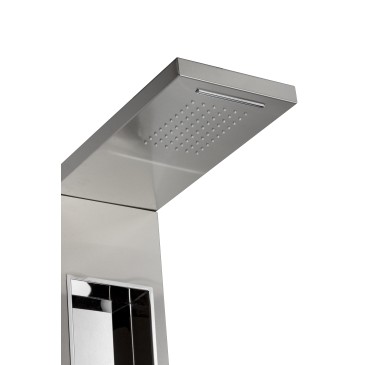 Panneau de douche hydromassage en acier inoxydable brossé CITY PLUS