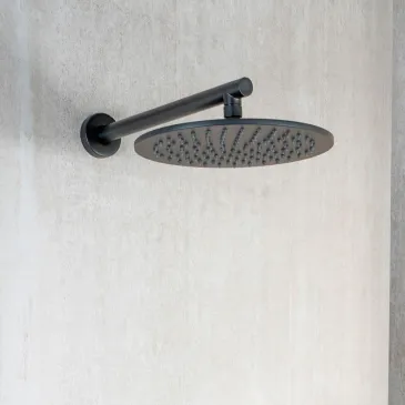 Pommeau de douche ø30 Noir Mat : Design Moderne SEVEN BLACK