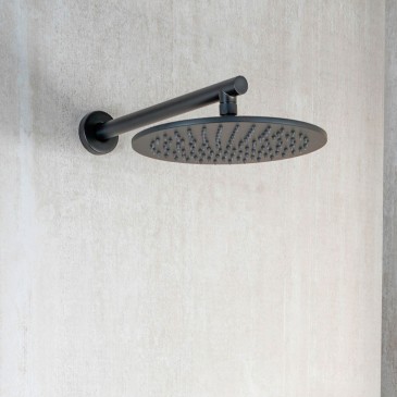 Pommeau de douche ø30 Noir mat : Design moderne SEVEN BLACK