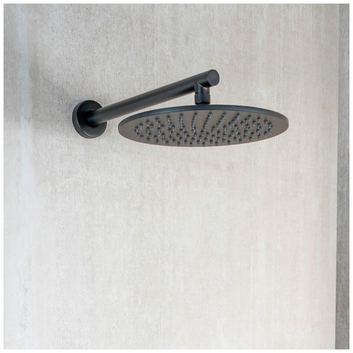Pommeau de douche ø30 Noir mat : Design moderne SEVEN BLACK