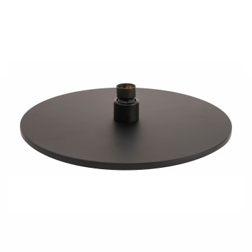 Pomme de douche ronde élégante et moderne en acier inoxydable noir mat ø20