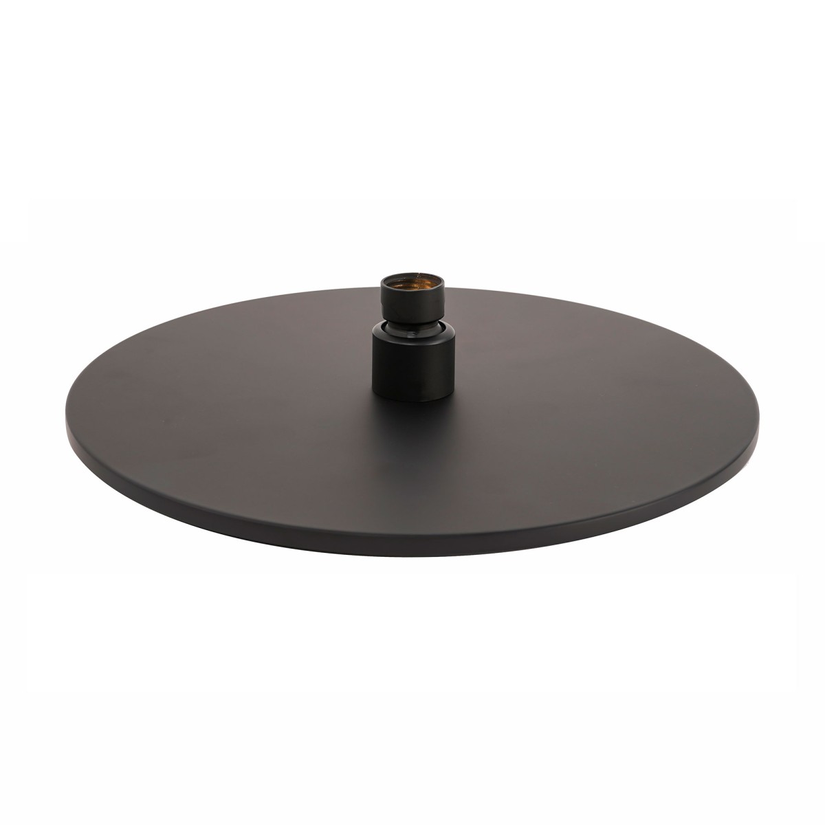 Pomme de douche ronde élégante et moderne en acier inoxydable noir mat ø20
