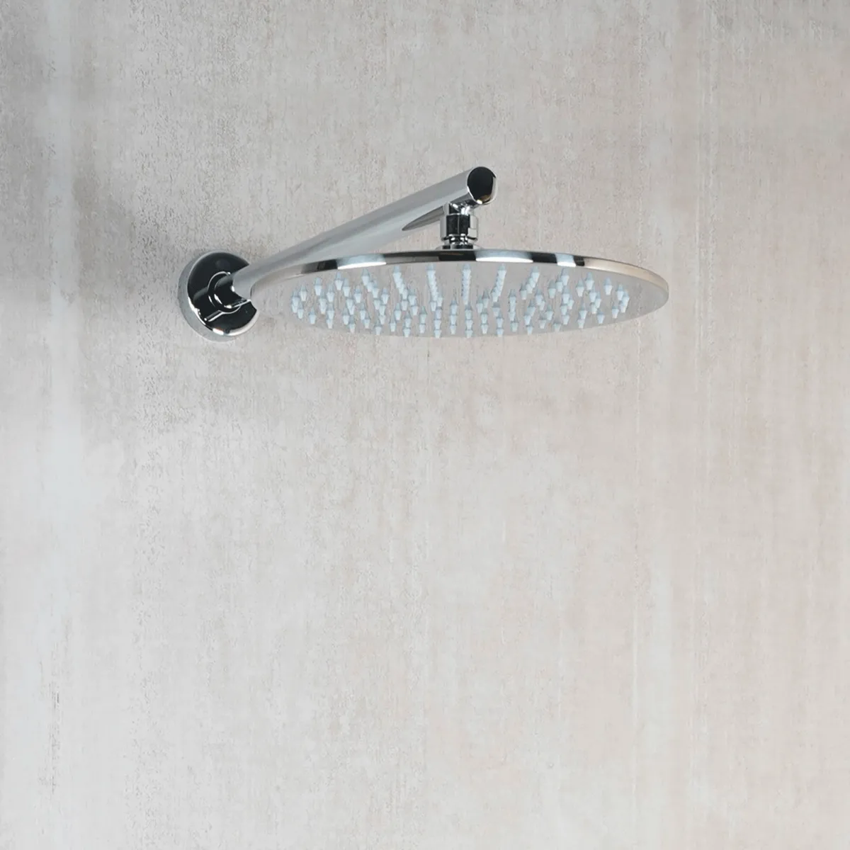 Pommeau de douche rond SEVEN en acier inoxydable chromé...