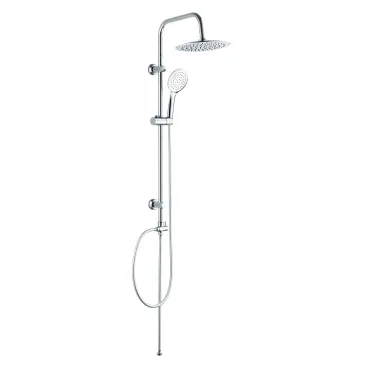 Colonne de douche moderne avec pomme de douche et douchette ORION chromées