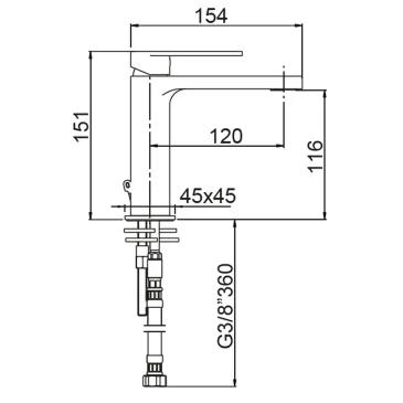 Miscelatore lavabo Alpha un valida alternativa a Gintonic 74054