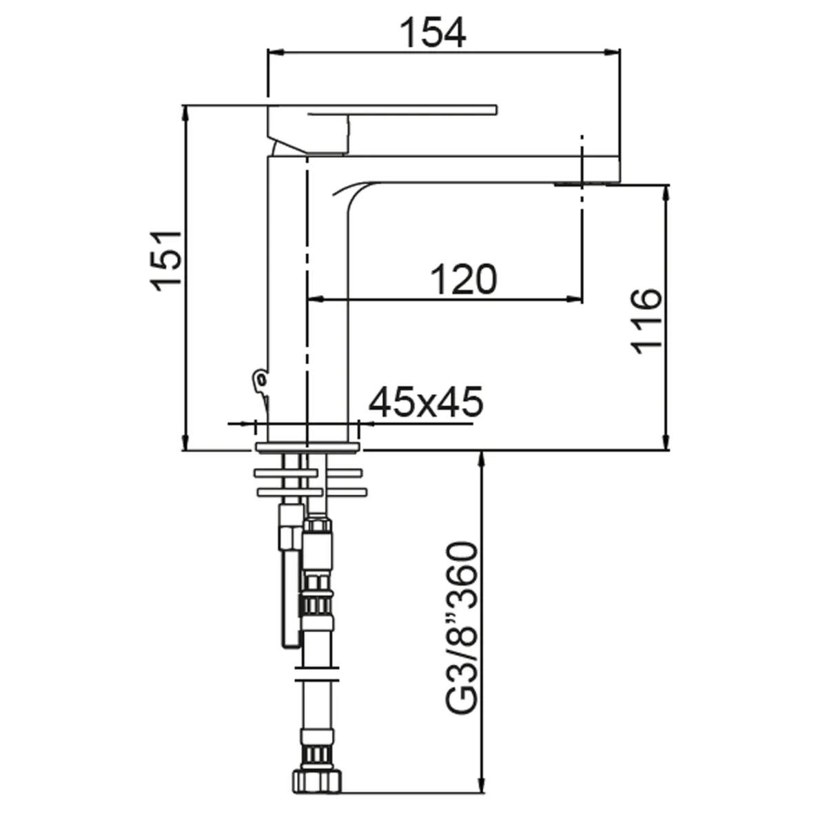Miscelatore lavabo Alpha un valida alternativa a Gintonic 74054