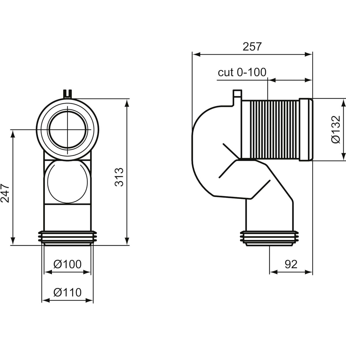 Ideal Standard für universelle wandhängende Stand-WCs