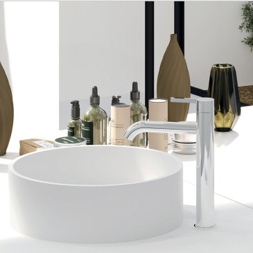 Mitigeur de lavabo de comptoir urbain avec bec haut