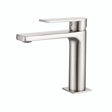 Mitigeur de lavabo Alpha avec finition PVD nickel satiné