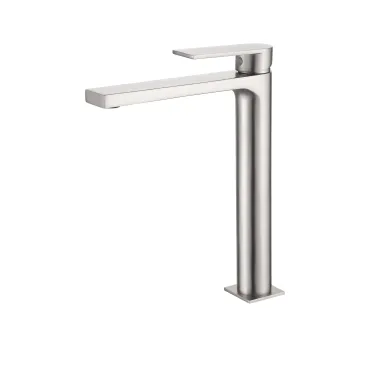 ALPHA Hochwaschtischarmatur mit satiniertem Nickel-PVD-Finish
