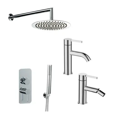 Kits de mitigeurs de salle de bain Urban Series, kit de douche, mitigeur pour lavabo et bidet