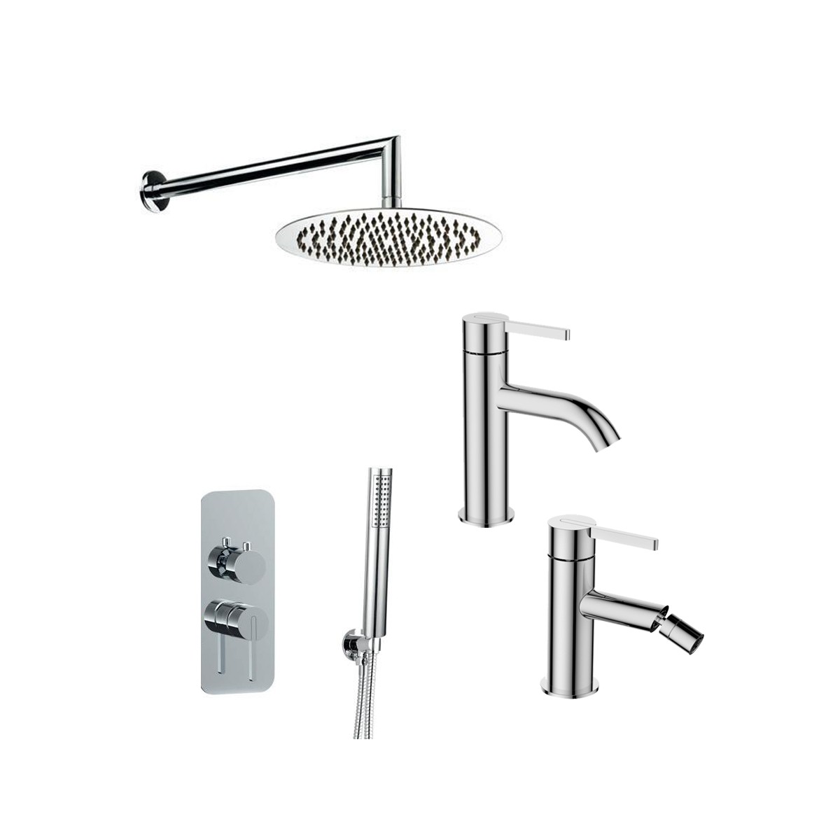 Kit mitigeur de salle de bain série Urban Kit de douche Mitigeur lavabo et bidet