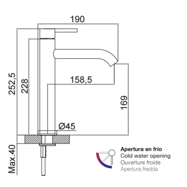 Ensembles mitigeurs pour lavabo et bidet à économie d'eau | Mondialshop