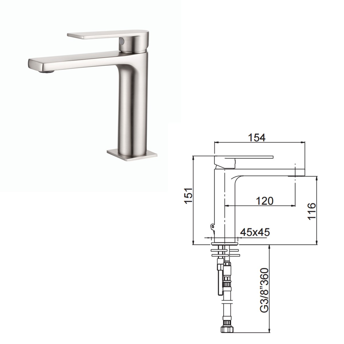 ALPHA Chrom-Badarmaturenset | Mondialshop