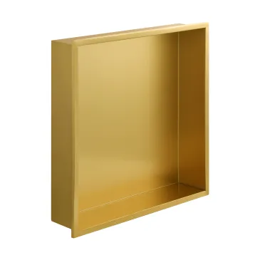 Nicchia per doccia in acciaio 30X30 ORO