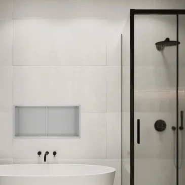 Niche de douche 60X30 GLAMOUR Argent PVD