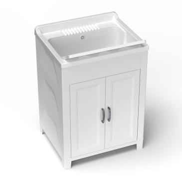 Lavabo en résine blanche 60x50