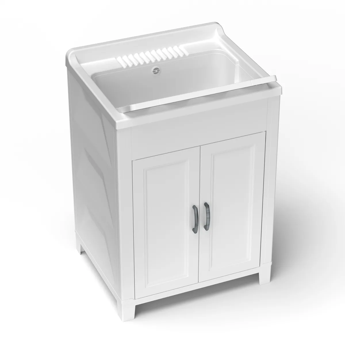 Lavatoio in resina 60x50 bianco