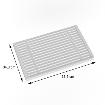 Lavabo en résine blanche 60x50