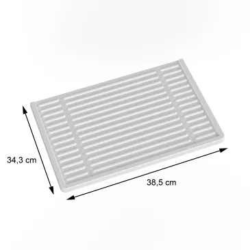 Lavatoio in resina 60x50 bianco