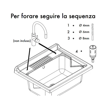 Lavabo en résine blanche 60x50