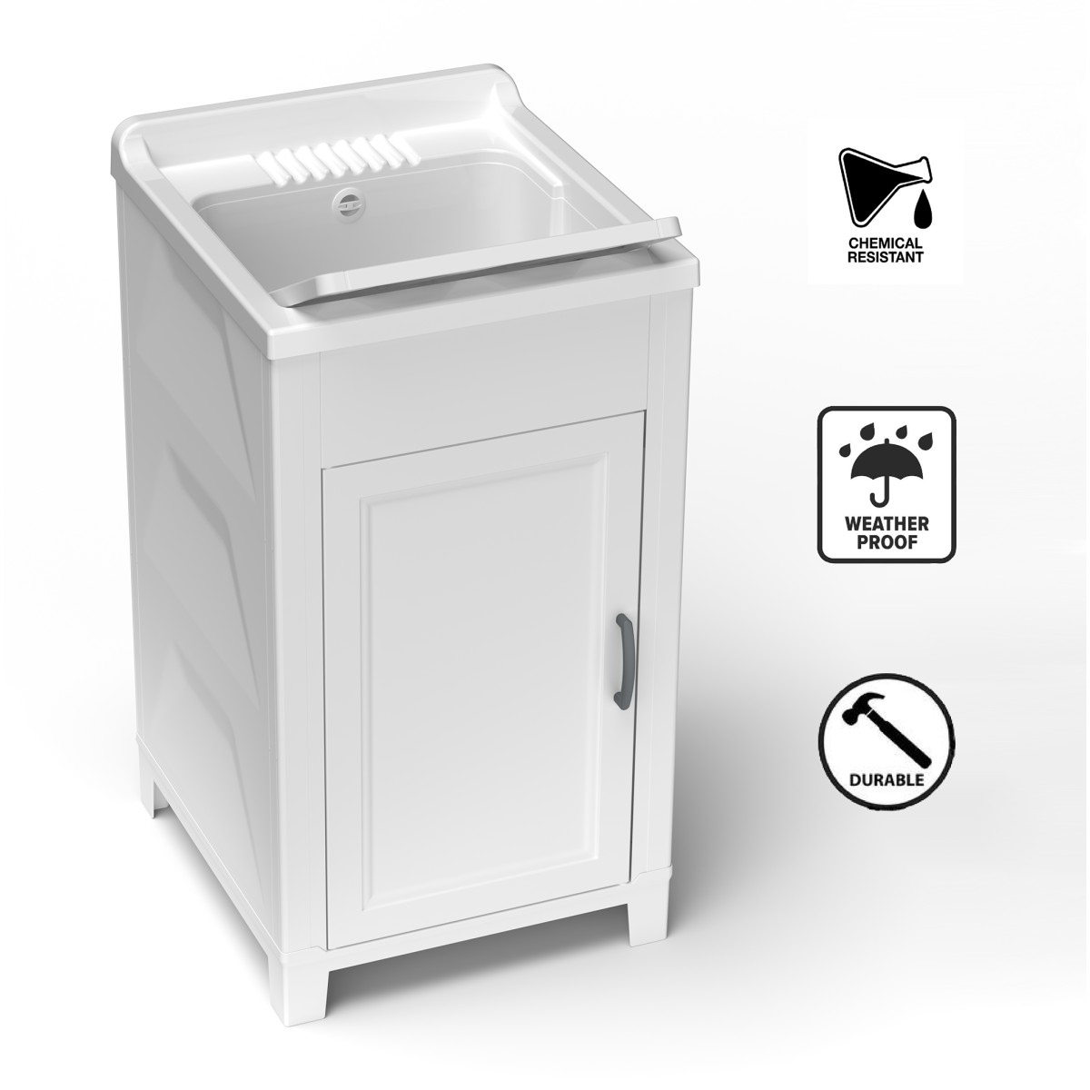 Armoire buanderie intérieure en résine 50x46