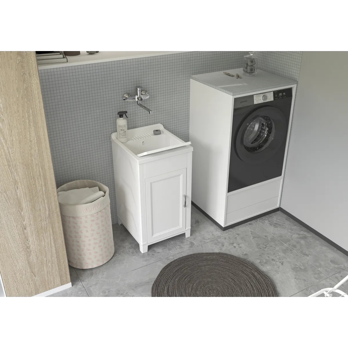Armoire à linge intérieure en résine 50x46