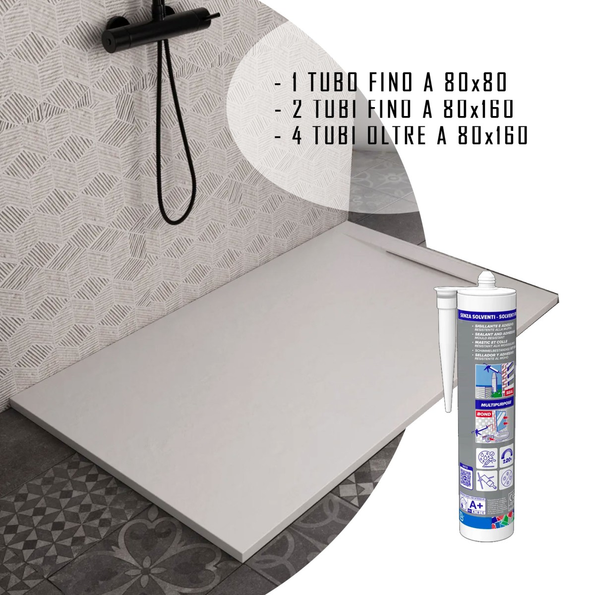 La meilleure colle pour receveurs de douche en résine...