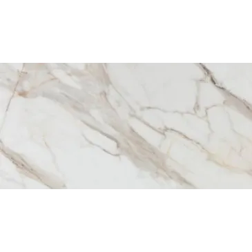 Piastrella in gress porcellanato Calacatta Gold White Lucido  60x120
