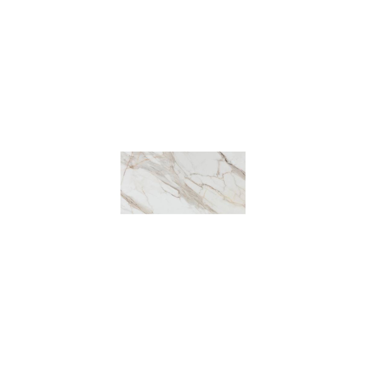 Carreau de grès cérame brillant blanc Calacatta Gold 60x120