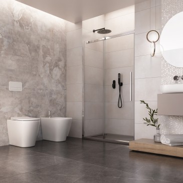 Bidet  a terra Senza Brida in ceramica OCEANO