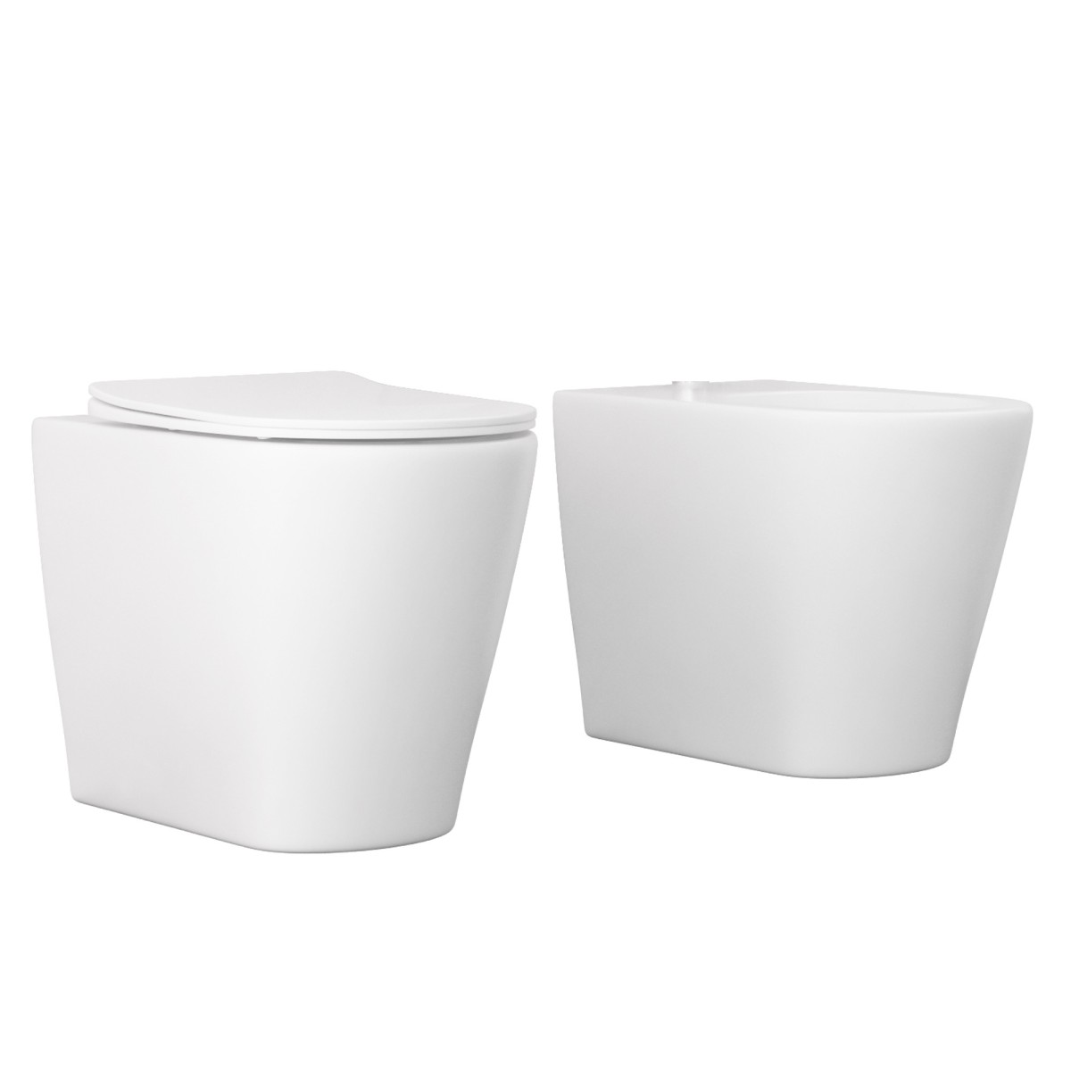 Bidet  a terra Senza Brida in ceramica OCEANO