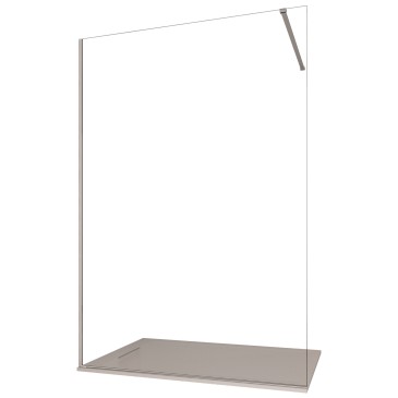 Wendbare, transparente, begehbare Dusche, Höhe H195cm OSIDIRE