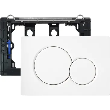 copy of Weiße Tastatur mit Chromringen für Schwab -Einbauspülkasten
