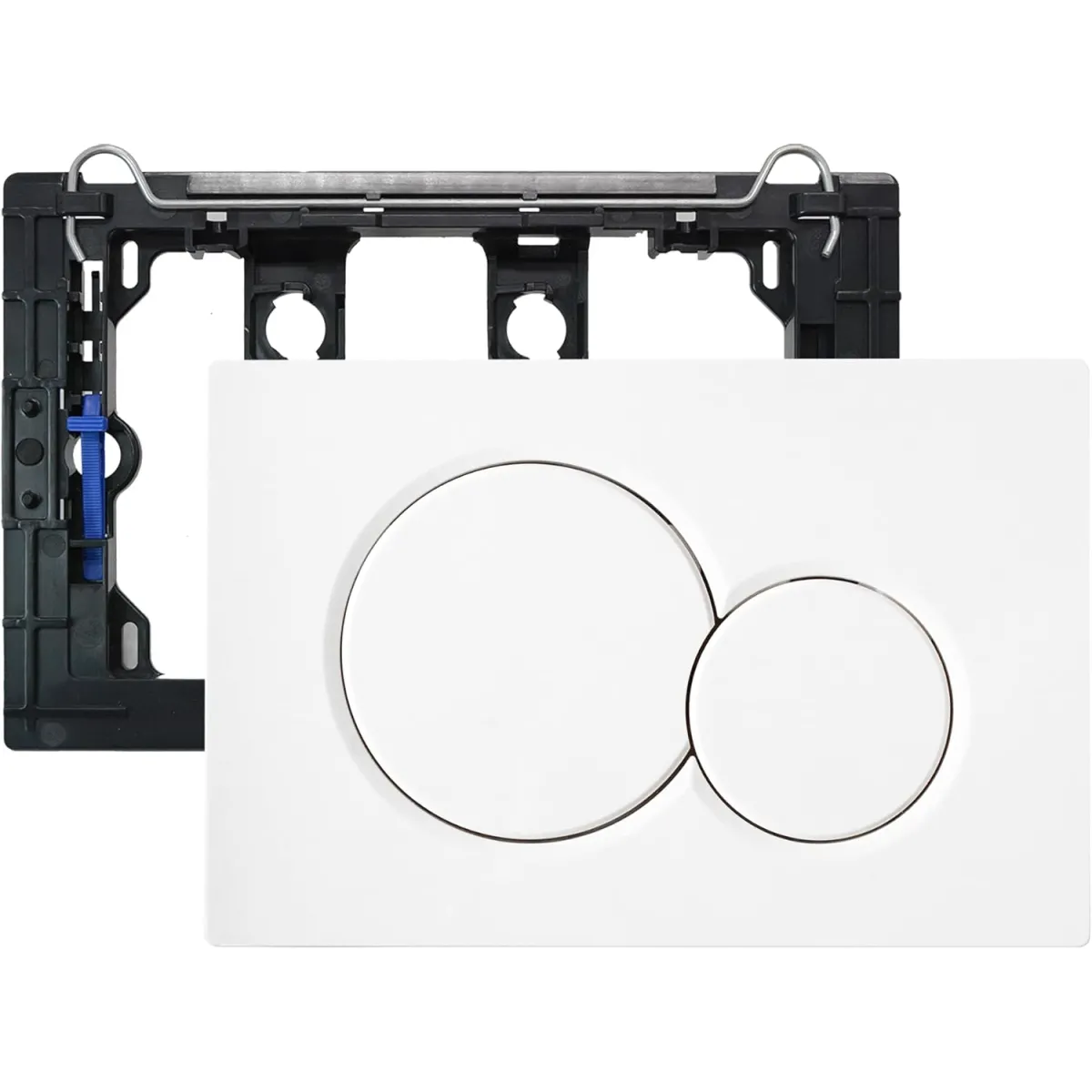 copy of Weiße Tastatur mit Chromringen für Schwab -Einbauspülkasten